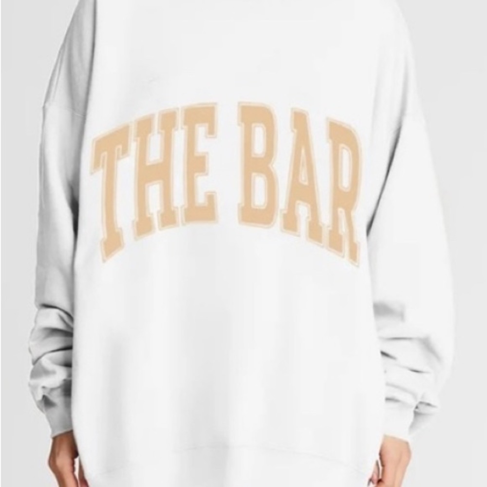 The Bar White and Tan Sweater NWT